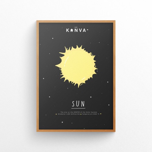 Art-Print-Solar-System-Sun