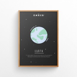 Art-Print-Solar-System-Earth