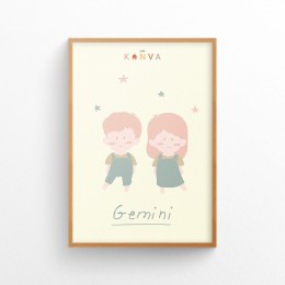 Art-Print-Zodiac-Gemini