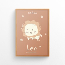 Art-Print-Zodiac-Leo