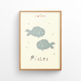 Art-Print-Zodiac-Pisces