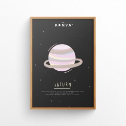 Art-Print-Solar-System-Saturn