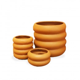 Terracotta-Donat-tumpuk