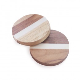 WOODEN-COASTER-White-Resin-Set-of-2